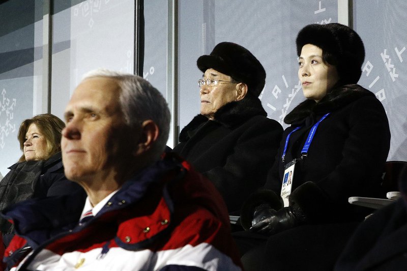 Mike Pence in Kim Yo-jong
