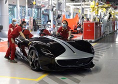 Tako po novem poteka proizvodnja novih avtomobilov pri Ferrariju