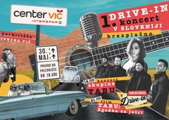 Prvi drive-in koncert v Sloveniji s skupino Tabu na parkirišču Centra Vič