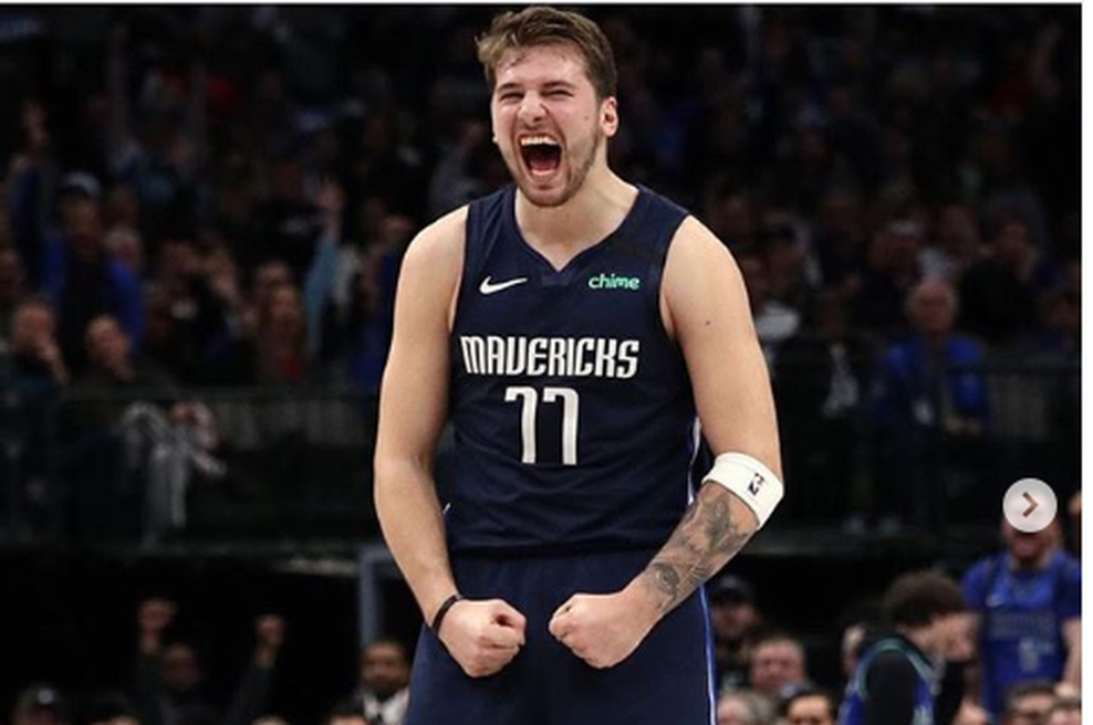 Luka Dončić naj bi se med premorom zredil (foto: Instagram Dallas Mavericks)