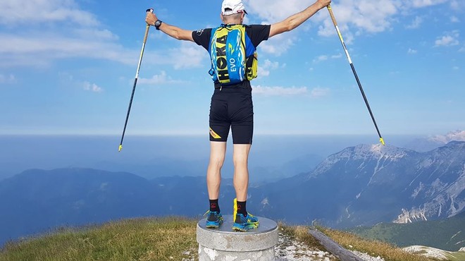 Marjan Zupančič v 7 dneh nad 600 kilometrov dolgo planinsko pot (foto: Facebook Marjan Zupančič)