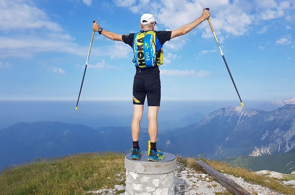 Marjan Zupančič v 7 dneh nad 600 kilometrov dolgo planinsko pot (foto: Facebook Marjan Zupančič)