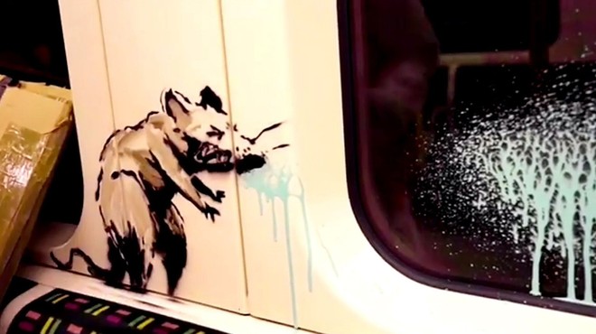 Banksyjeva zadnja umetnina uničena kot ’vandalizem’, čeprav je vredna milijone (foto: profimedia)