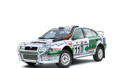 Prvi štirikolesno gnan Škodin dirkalnik je imel dvolitrski štirivaljnik, ki je razvil okroglih 300 'konjev' (omejitev FIA). Izdelali so 27 dirkaških specialk, kasneje pa še na 100 kosov omejeno serijo civilne replike.