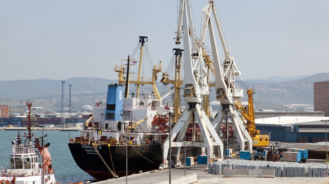 Vsem članom posadke so že odvzeli brise, odločitev o vplutju v Luko Koper po rezultatih (foto: Profimedia)