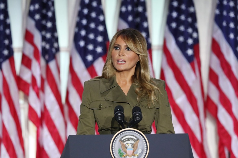Melania Trump: Imate predsednika, ki se ne bo nikoli nehal boriti za vas in vaše družine (foto: Profimedia)