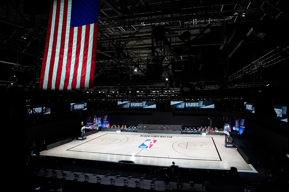 Igrišča v končnici NBA ostala prazna, bojkot športnikov zaradi policijskega nasilja v ZDA (foto: Profimedia)