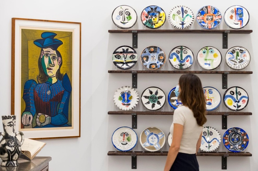 Poustvarjen atelje Pabla Picassa v londonski galeriji (foto: profimedia)