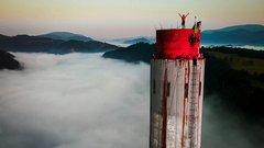 Dunking Devils so se povzpeli še na na trboveljski dimnik