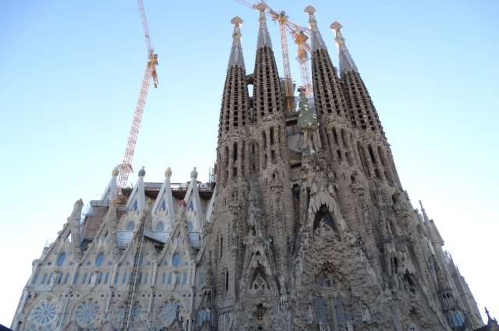 Dela na baziliki Sagrada Familia v Barceloni ne bodo končana leta 2026 (foto: Aljoša Rehar/STA)