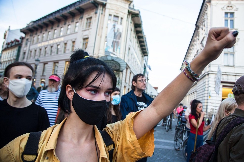Petkov protest proti privilegijem elit in v podporo Ivanu Galetu (foto: profimedia)