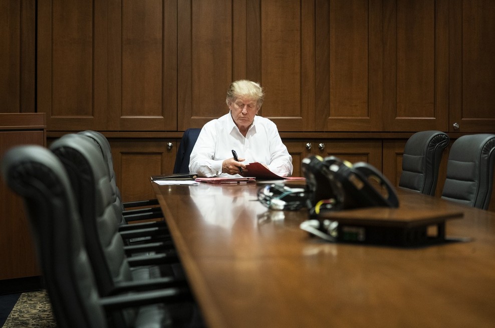 Donald Trump prek družbenega omrežja zagotovil, da mu gre na bolje (foto: profimedia)