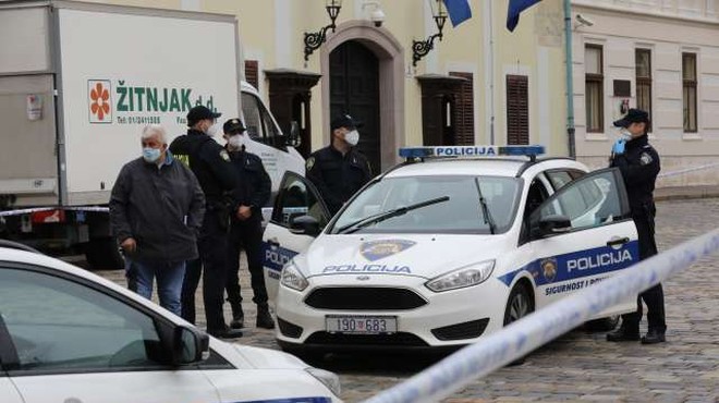 Hrvaška policija pridržala očeta strelca z Markovega trga (foto: Hina/STA)