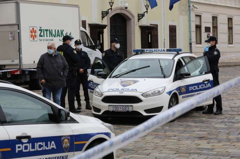 Hrvaška policija pridržala očeta strelca z Markovega trga (foto: Hina/STA)