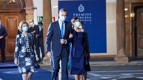 Ob strogih protikoronskih ukrepih princesa Leonora podelila nagrade princese Asturije