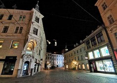Fotoreportaža: Ljubljana ob začetku policijske ure - prazna in žalostna