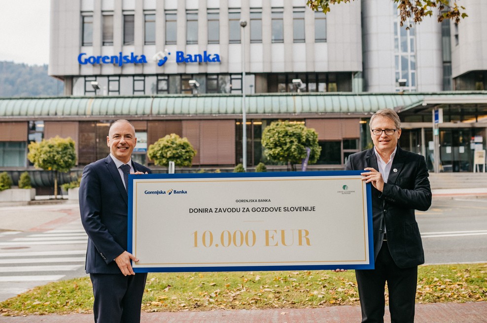 Donacija 10.000 EUR Zavodu za gozdove za razvoj spletne aplikacije in obnovo ter označitev gozdne učne poti (foto: Promocijsko gradivo)
