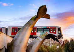 Skulptura kita na Nizozemskem "rešila" vlak podzemne železnice