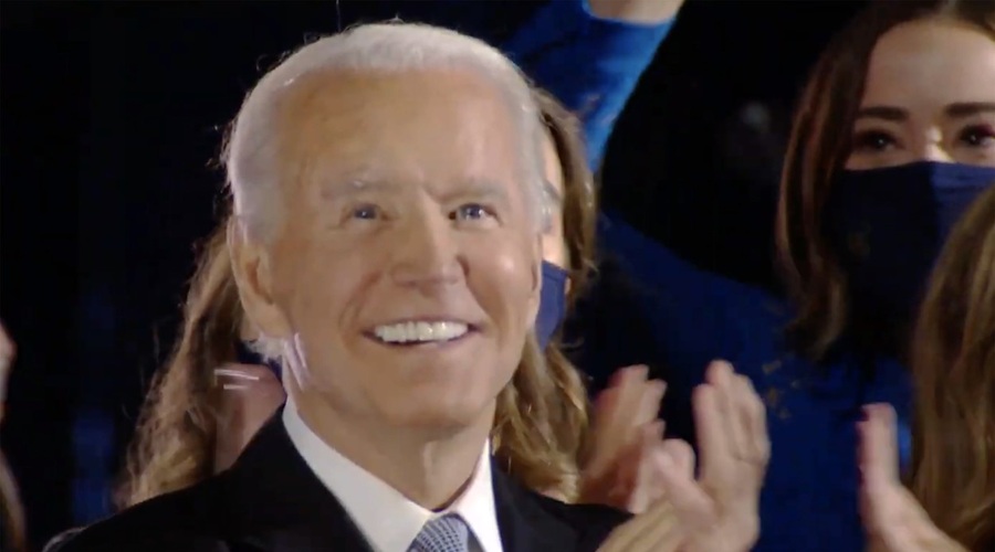 Novoizvoljeni predsednik ZDA Joe Biden v nagovoru ob zmagi Američane pozval, naj si dajo priložnost (foto: profimedia)
