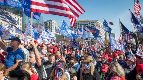 Protest Trumpovih podpornikov na srečo minil z le nekaj osamljenimi incidenti