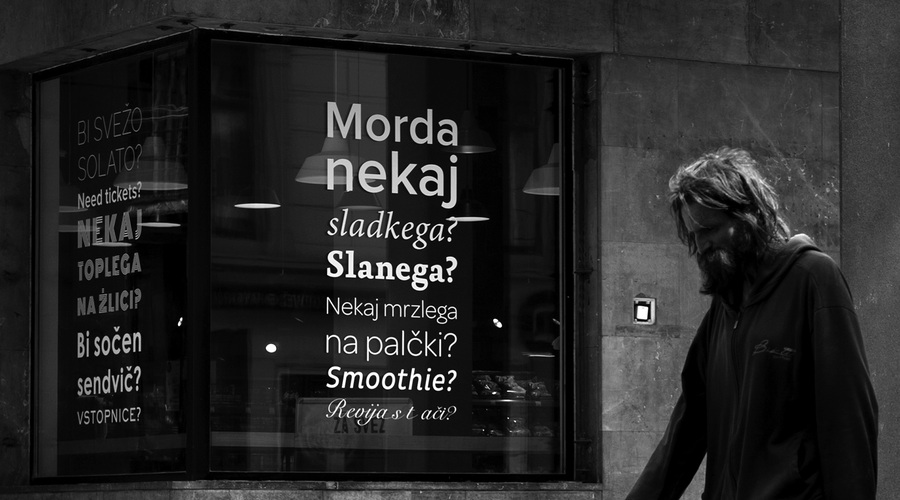 Brezdomec v karanteni (fotografije z mariborskih ulic) (foto: Maja Šivec)