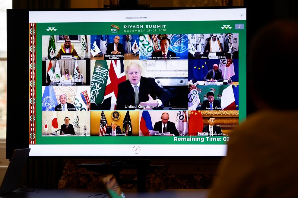 Na virtualnem zasedanju G20 so se zavzeli za pravično razdelitev cepiva (foto: profimedia)