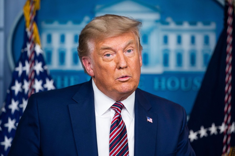 Trump prvič pred novinarji povedal, da bo zapustil Belo hišo, če bo potrjena Bidnova zmaga (foto: Profimedia)