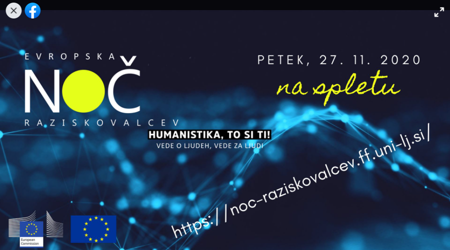 Evropska noč raziskovalcev 2020 z virtualnimi dogodki na temo raziskovanj in inovacij (foto: Evropska noč raziskovalcev)