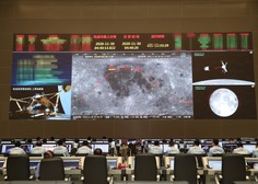 Kitajska sonda pristala na Luni in bo prvič po 44 letih prinesla material na Zemljo