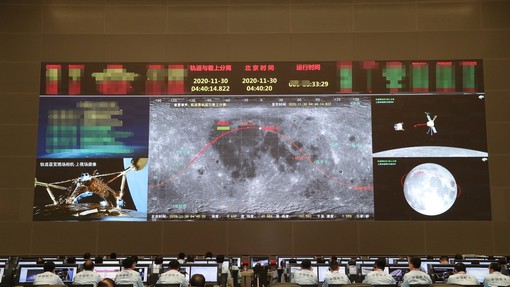 Kitajska sonda pristala na Luni in bo prvič po 44 letih prinesla material na Zemljo