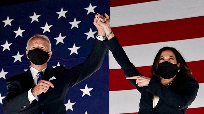 Joe Biden in Kamala Harris osebnosti leta revije Time (foto: Profimedia)