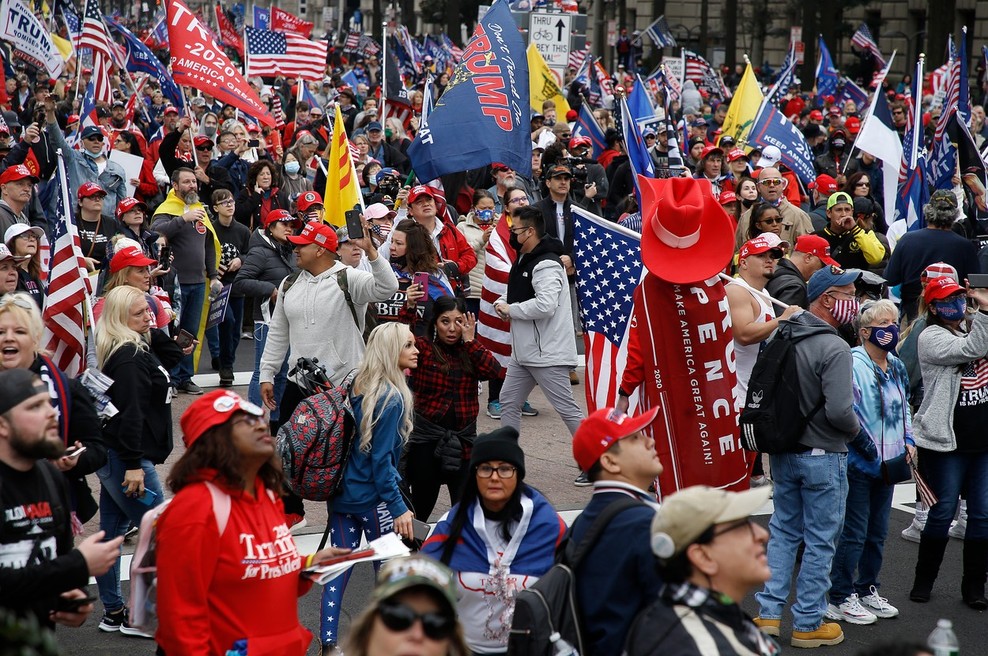 Na protestu Trumpovih podpornikov v Washingtonu več poškodovanih (foto: profimedia)