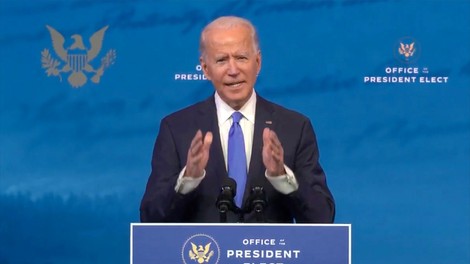 Biden po potrditvi zmage prvič ostro napadel Trumpa in ga obtožil napada na ameriško demokracijo