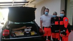 Prevzem darov v NMP Litija.
