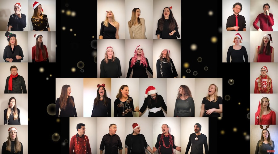 [VIDEO]:  Perpetuum Jazzile presenetili z edinstveno izvedbo skladbe White Christmas (foto: YouTube: @ Perpetuum Jazzile)