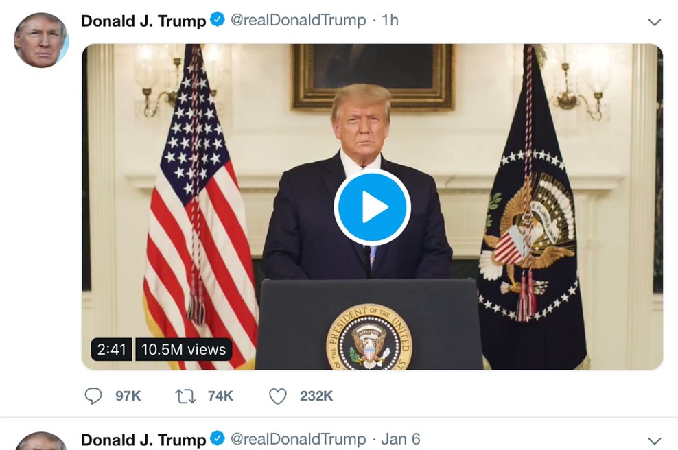 Twitter je Trumpov račun zaradi spodbujanja nasilja dokončno ugasnil (foto: profimedia)