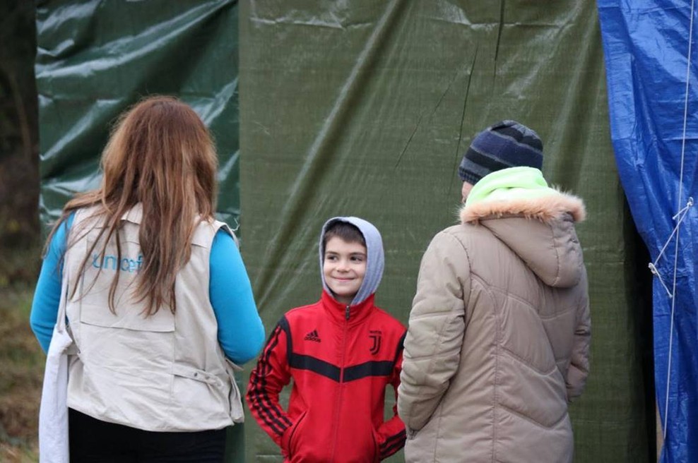 UNICEF-ova pomoč na območju Hrvaške, ki so ga prizadeli potresi, v polnem teku (foto: UNICEF/Ilej)