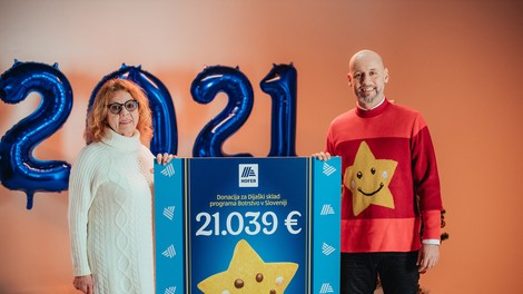 HOFER z Nasmeškotki za Botrstvo zbral rekordnih 21.039 evrov