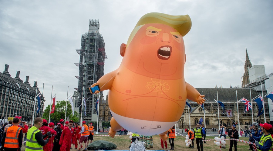 Londonski muzej v zbirko dodal napihljivega dojenčka Trumpa (foto: Profimedia)