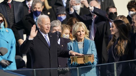 Joe Biden prisegel kot 46. predsednik ZDA