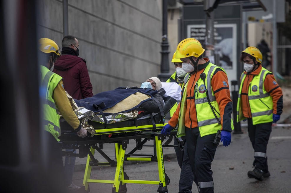 V Madridu v eksploziji uničena večnadstropna stavba (foto: Profimedia)