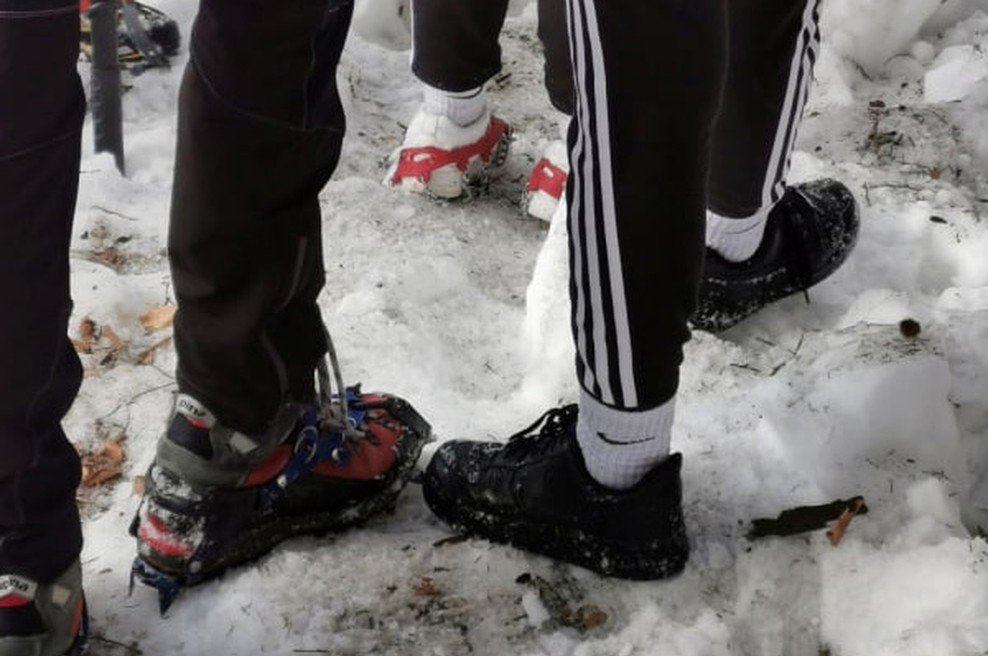 Športni dan "na daljavo" je na Jesenicah terjal posredovanje gorskih reševalcev, ki so reševali dve učenki (foto: Gorska reševalna služba / Facebook)