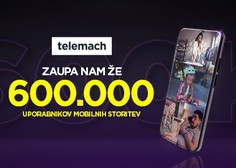 Telemach slavi novo prelomnico - 600.000 uporabnikov