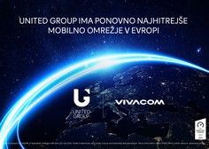 United Group ima ponovno najhitrejše mobilno omrežje v Evropi