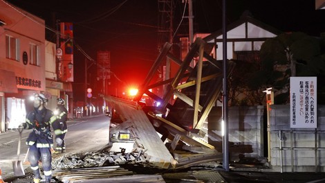 Japonsko je znova stresel močan potres, milijon gospodinjstev brez elektrike