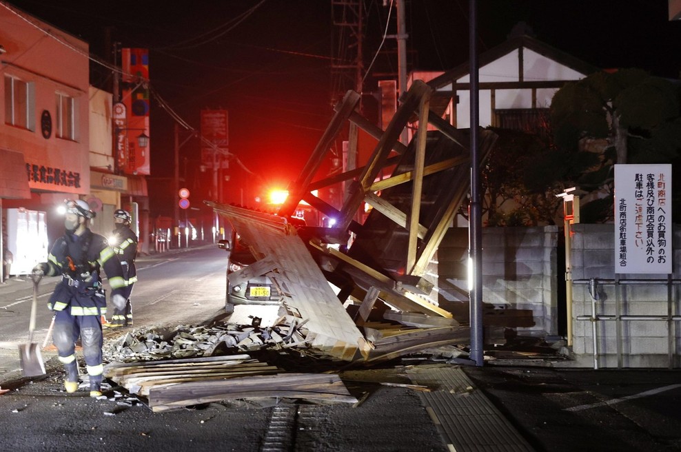Japonsko je znova stresel močan potres, milijon gospodinjstev brez elektrike (foto: profimedia)