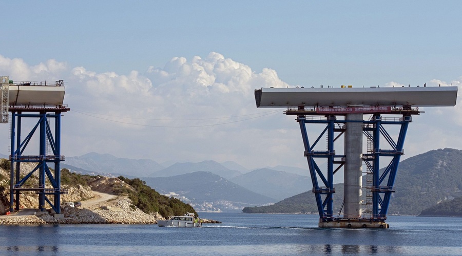 Plenković: Most na Pelješac in vpadnice v uporabi pred turistično sezono 2022 (foto: Profimedia)