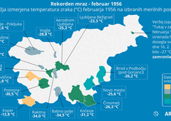 Na današnji dan leta 1956 je bilo eno najbolj mrzlih dni pri nas