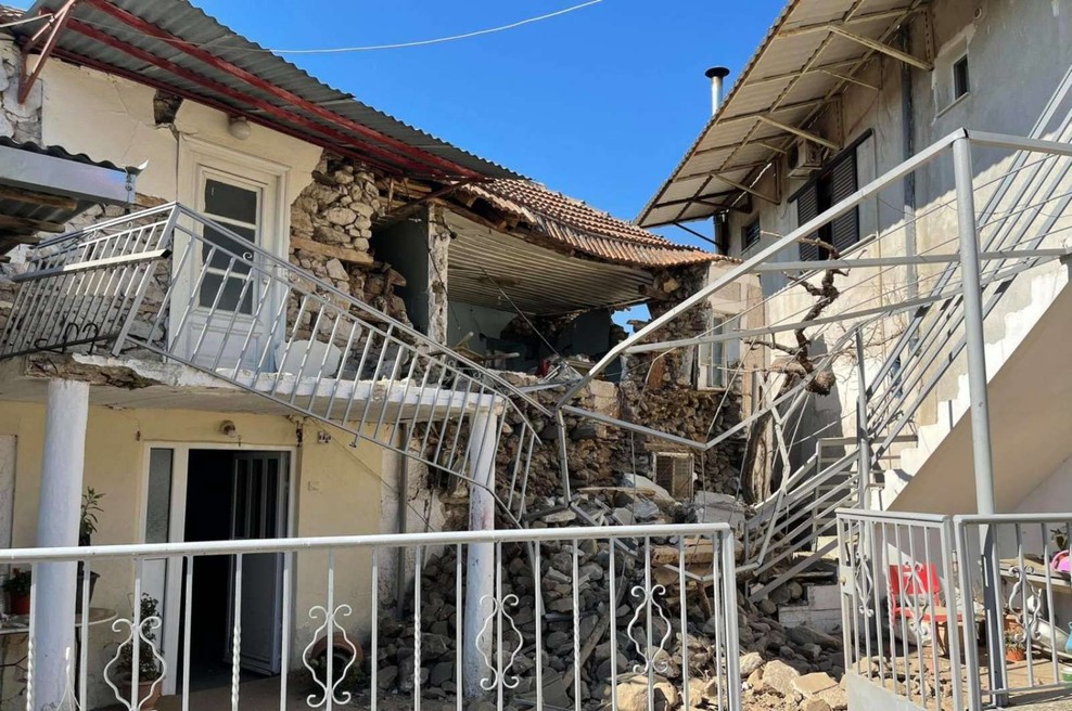 Grčijo stresel močan potres z magnitudo 6,3 (foto: EMSC/Twitter)
