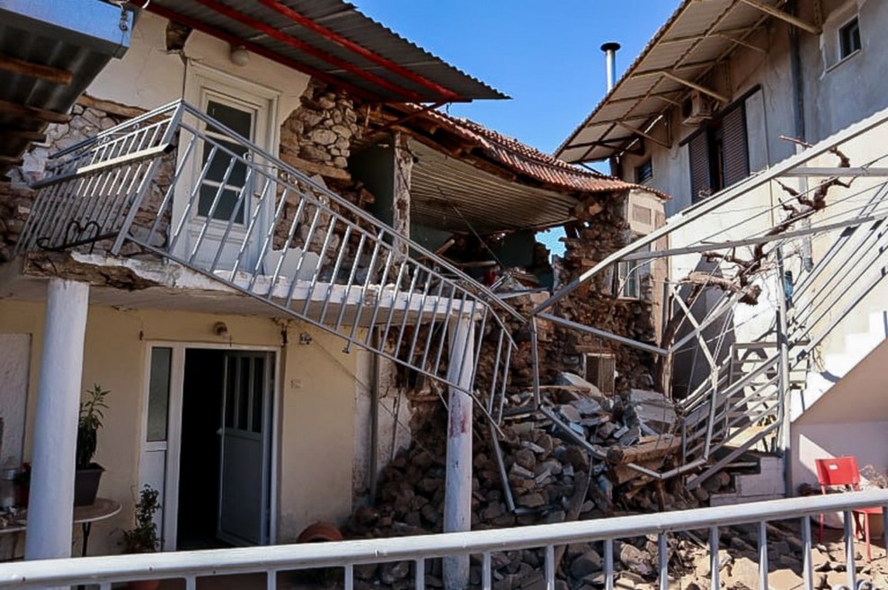 Škoda po potresih v Grčiji kaže, da bo skoraj polovico stavb treba porušiti (foto: profimedia)